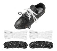NDTEZUGT Shoelaces for Miu Miu Sneakers, Brown Waxed Strong Braided Shoe laces Rose Round Replacement Kit (Multicolor-A)