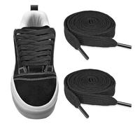 NDTEZUGT Shoelaces for Vans Old Skool/Knu Skool/Sk8-Hi/Half Cab Skate Shoe | 10MM（3/8 Inch) Wide Flat Trainers Shoelace Poly Cotton Premium Athletic Shoe Laces Replacement Strings