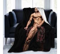 NdxQWtU Sam Heughan Blanket Soft Warm Fleece Blanket for Sofa Office Car Camping Yoga Travel Throw Blankets 80"x60"