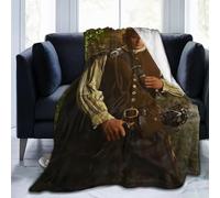 NdxQWtU Sam Heughan Blanket Soft Warm Fleece Blanket for Sofa Office Car Camping Yoga Travel Throw Blankets 80"x60"