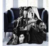 NdxQWtU Shah Rukh Khan Collage Blanket Soft Warm Fleece Blanket for Sofa Office Car Camping Yoga Travel Throw Blankets 40"x30"