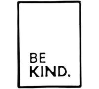 NE/MI Black Backround "Be Kind" Lapel Pin Brooch Zinc Clothing Tag
