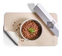 ne&no® Feeding Bowl Mat 50 x 30 cm for Cats and Small Dogs Non-Slip & Water-Repellent Vegan Leather Bowl Mat Cats Feeding Mat Dog