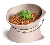 ne&no® Raised Cat Bowl | Silicone Cat Feeding Bowl with Adjustable Tilt