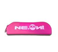 Ne.On Milano Silicone Pencil Case Practical Triangular Design Pencil Case Soft Silicone Ultra Durable Pencil Case for Office, School and Travel (Neon Fuchsia), Fuchsia Neon