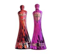 NE10 Vodka Duo Light-up Collection - Premium Flavoured Vodka Spirit 70cl (37.5% ABV) - Vodka for Cocktails, Shots & Gifts - Distilled in the UK (One Size, Black Cherry & Pink Apple)