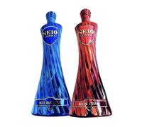 NE10 Vodka Duo Light-up Collection - Premium Flavoured Vodka Spirit 70cl (37.5% ABV) - Vodka for Cocktails, Shots & Gifts - Distilled in the UK (One Size, Blue Raspberry & Black Cherry)