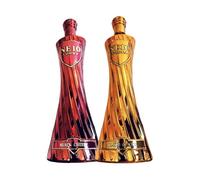 NE10 Vodka Duo Light-up Collection - Premium Flavoured Vodka Spirit 70cl (37.5% ABV) - Vodka for Cocktails, Shots & Gifts - Distilled in the UK (One Size, Black Cherry & Blood Orange)