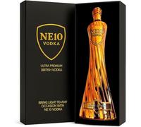 NE10 Vodka Gift Box - Premium Flavoured Vodka 37.5% ABV, 70cl Light-Up Bottle Gift Set. Perfect For Celebrations & Christmas Gifts. (Blood Orange)