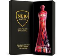 NE10 Vodka Gift Box - Premium Flavoured Vodka 37.5% ABV, 70cl Light-Up Bottle Gift Set. Perfect For Celebrations & Christmas Gifts. (Black Cherry Vodka)