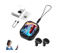 NE20 Bluetooth 5.4 LED Display High Fidelity Waterproof Wireless Earphones, AI Real Time Ne20 Translation Earbuds with 140 Two-Way Language,Noise Cancelling in-Ear Earphones for Sports(Black)