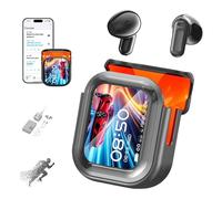 NE20 Bluetooth 5.4 LED Display High Fidelity Waterproof Wireless Earphones, NE20 Earbuds, Ai Translation Headphones Real for 140 Language, Bluetooth 6.0 Touch Control Earphones (Black)
