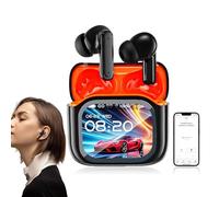 NE20 Earbuds, 2025 New 6.0 Pro NE20 Translation Earbuds Real Time, Wireless Bluetooth 6.0 AI Headphones, LCD Touch Screen,48DB Intelligent Noise Reduction, HD Stereo Sound,IPX6 Water-Resistant (Black)