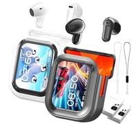 NE20 Earbuds, 2026 New NE20 AI Translation Earbuds in Real Time, 140 Languages Translation LED Display, Touchscreen Noise in-Ear Earphones, IPX6 Waterproof for Travel Business Meetings (Black+white)