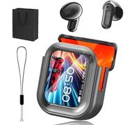 NE20 Earbuds, AI Translation Earbuds Real Time - 2025 Upgraded Wireless Headphones with LCD Touch Screen, Bluetooth 6.0, 140-Language Translator, IPX6 Water Resistant, HD Sound (Black)
