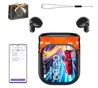 Ne20 Earbuds, Ai Translation Earbuds Real Time With Lcd Touch Screen, 140 Language Translator Earphone, Bluetooth 6.0 Earphone, Intelligent Noise Reduction, Ipx6 Waterproof For Travel Business (Black)