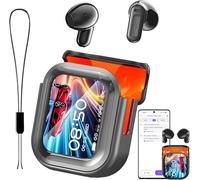 Ne20 Earbuds, Ne20 AI Translation Earbuds Real Time, 3-in-1 Translation Headphones with Touch Screen, 134 Languages, Bluetooth 5.4 LED Display High Fidelity Waterproof Wireless Earphones(Black)