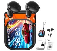 NE20 Earbuds, NE20 Translation Earbuds, Bluetooth 5.4 Earphone,AI Translation & LCD Touch Screen Sport Wireless Headphones, IPX6 Waterproof for Workouts & Daily Use