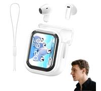 NE20 Earbuds, Ne20 Translation Earbuds, Translation Wireless Waterproof Earphones, LED Display, Bluetooth 6.0, AI Translations Earbud Real Time, for Travel Business (White)