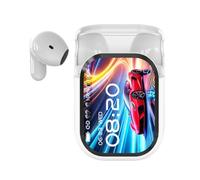 NE20 Earbuds, NE20 Wireless Headphones, Bluetooth V6.0 Earphones, with 140 Language Ai Translation Earbud Real Time, LCD Touch Control Screen Headphones, IPX6 Waterproof for Travel Business (White)