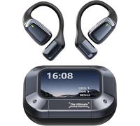 NE25 AI Translation Earbuds Real Time with LCD Sreen, 60H Real-Time Bluetooth 5.4 Translator Earbuds, Support 134 Languages with AI App, 3-in-1 Ear Buds with ENC Mic, 8 Translation Modes for Travel