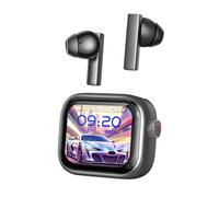 NE40 AI Translation Earbuds in Real Time, Language Translator Headphones with LCD Touch Screen Audifonos Traductores Inglés Español Support 140 Languages for Travel Grey