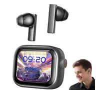 Ne40 Earbuds, Ne40 Earbuds With Lcd Screen, Bluetooth 6.0 Translation Earphone Real Time For 134 Languages, 48db Intelligent Noise Reduction, Hd Stereo Sound (Grey)