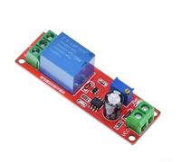 NE555 Programmable for Time Delay Relay Module 1-10s Adjustable Timer Board 12V Operating Voltage AC 220V 10A with Dual LEDs(12V)