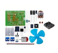 NE555 Pulse Width Modulation Circuit Board Kit for DC Motor Speed and LED Dimming Control 6V to 30V Input Voltage Range (With battery box)