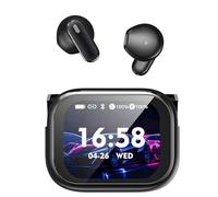 NE68 AI Translation Earbuds Real Time - 150 Language Translator Earbuds with LCD Sreen, 3-in-1 Translator Earbuds with ENC Mics, Bluetooth 6.0, 60Hrs Playtime, 8 Trans Modes for Travel & Learn