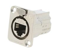 NE8FDX-P6 D-SHAPE CAT6A PANEL CONNECTOR SHIELDED FEEDTHROUGH NEUTRIK