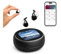 NE90 Sleep Earbuds in Ear, Bluetooth 6.0 Mini Headphones with Smart Touchscreen Case, AI Translation Headphones Real Time 150 Languages, Dual Bluetooth Connection, 18H Playtime, Sleep Timer