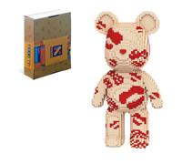 Neacole Bear Building Blocks (7220PCS) 43/46CM Bear Building Bricks, Micro 3D Animal Building Blocks for Adults & Kids,Home & Office Decor, Birthday & Valentine's Day Gifts (Kiss Bear)