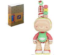 Neacole Rabbit Building Blocks (8000PCS) 55CM Rabbit Building Bricks, Micro 3D Animal Building Blocks for Adults & Kids,Home & Office Decor, Birthday & Valentine's Day Gifts (Burger Rabbit)
