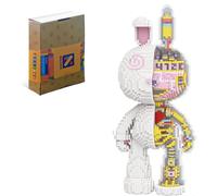 Neacole Rabbit Building Blocks (8000PCS) 55CM Rabbit Building Bricks, Micro 3D Animal Building Blocks for Adults & Kids,Home & Office Decor, Birthday & Valentine's Day Gifts (Mechanical Rabbit)
