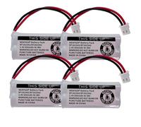 NEAFAZA BT162342/BT262342 Cordless Phone Battery 2.4v 600Mah Ni-Mh BT183342/BT283342 BT166342/BT266342 CS6114 CS6419 CS6719 CL80111 EL52300 Telephone Battery Pack (4 Pack)