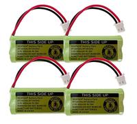 NEAFAZA BT183342/BT283342 Phone Battery 2.4V 400mah Ni-MH BT162342 BT262342 Compatible with VTech CS6114 CS6419 AT&T EL52100 EL50003 EL52300 Cordless Handsets (4 Pack)