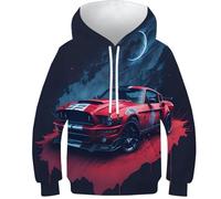 NEAFP Kids Hoodies Sports Cars in 3D Print - Soft Children's Pullover for Boys And Girls, Youth Hoodies with Unique Designs, Perfect for Toddlers
