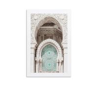 NeAfp Moroccan Mosaic Poster Room Living Room Decor Modern Aesthetic Wall Art Gift For Friend Bed Unframe-style 08x12inch(20x30cm)