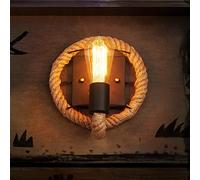 NEAFP Nautical Wall Sconces Hemp Rope Light Vintage Wall Lamp Indoor Light Fixtures Farmhouse Industrial Lighting Fixture Hanging Lamp for Restaurant Bar Kitchen HGCHH