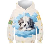 NEAFP Trendy Kids Hoodies Dogs with 3D Art - Cozy Pullover Hoodies for Boys'/Girls', Suitable for Youth And Toddlers Alike