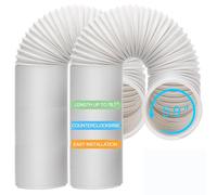 NEAGLORY Portable Air Conditioner Hose 2Pack - AC Hose with 5.9" Diameter, Anti-Clockwise Thread, Length up to 78.7" - Exhaust Hose for Portable AC Vent Compatible