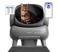 Neakasa M1 Plus Lite Self Cleaning Cat Litter Tray, Open Top Automatic Litter Box with Large Capacity & App Control, Odour-Free Design for Busy Owners & Multi-Cat Homes, Ideal for Travel
