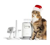 Neakasa P0 Lite Cat Brush & Vacuum Suction 99% Pet Hair, Professional Cat Grooming Kit, Low Noise, 5 Proven Grooming Tools, deShedding Tool, Furminator, Vacuum Groomer for Long Short Haired Dogs Cats