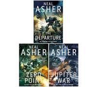 Neal Asher Owner Trilogy 3 Books Collection Set (The Departure, Zero Point & Jupiter War)