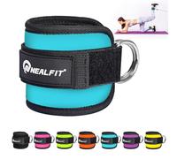 NEALFIT Ankle Strap for Cable Machine, Gym Ankle Cuff for Kickbacks, Leg Extensions, Glute Workouts, Booty Hip Abductors Exercise for Women and Men (Blue, Single)