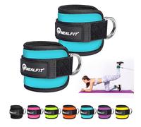 NEALFIT Ankle Strap for Cable Machine, Gym Ankle Cuff for Kickbacks, Leg Extensions, Glute Workouts, Booty Hip Abductors Exercise for Women and Men (Blue, Pair)