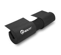 NEALFIT Barbell Squat Pad with Thick Nylon Padding, Hip Thrust Pad for Squats, Lunges, Neck Shoulder Squat Pad for Olympic or Standard Bars (Black)