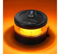 NeaLia Magnetic Wireless Beacon Light, USB-C Rechargeable LED Strobe Lights for Trucks, Mini Portable Flashing Emergency Safety Warning Lights for Postal Car Tractor, IP67 Waterproof, Amber