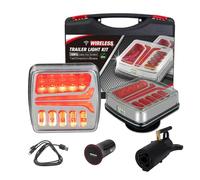NeaLia Magnetic Wireless Trailer Lights, Rechargeable LED Trailer Light for Towing Truck, Waterproof Tail Tow Lights Kit for